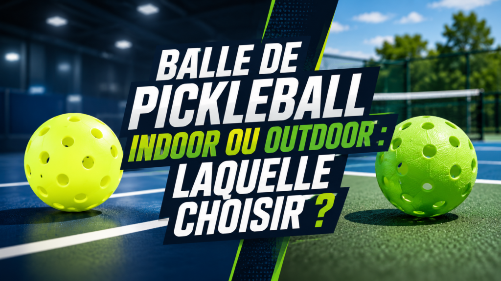 Balle de pickleball indoor ou outdoor : laquelle choisir ?