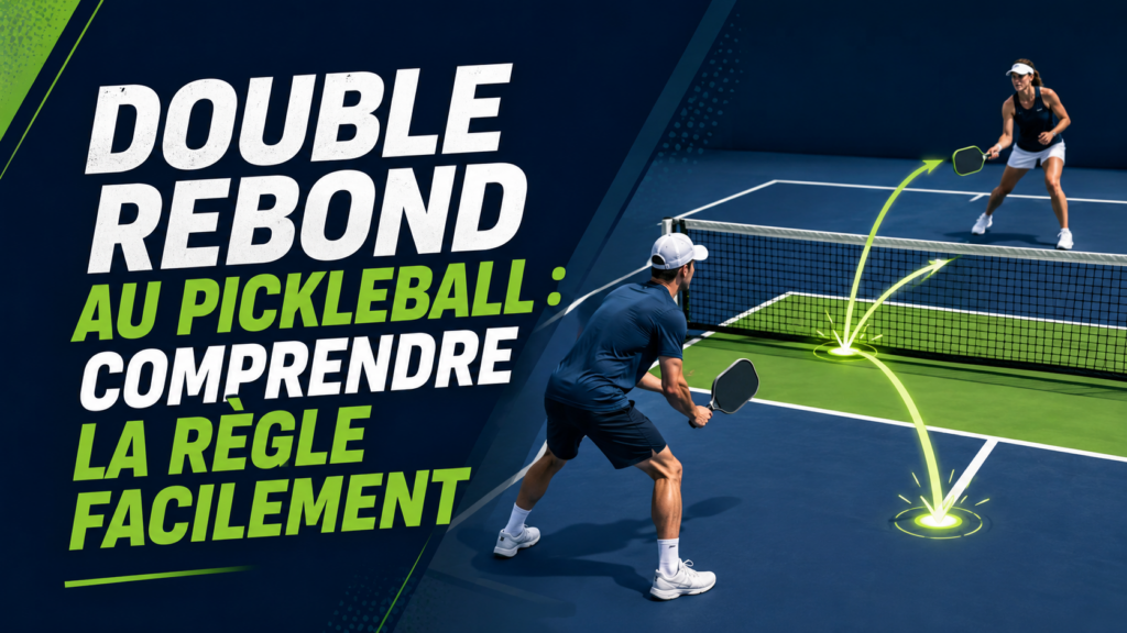 Double rebond au pickleball : comprendre la règle facilement