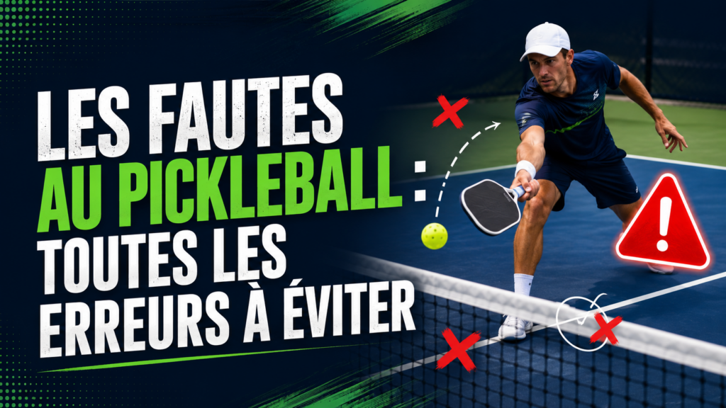 Les fautes au pickleball : toutes les erreurs à éviter