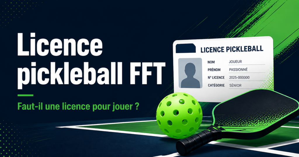Licence pickleball FFT : faut-il une licence pour jouer ?