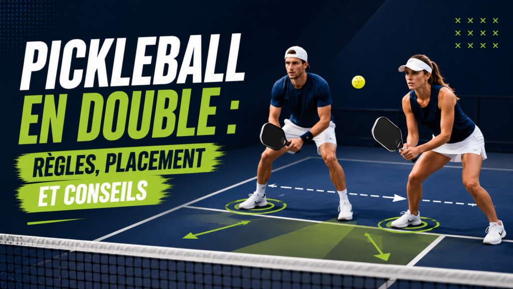 Pickleball en double : règles, placement et conseils