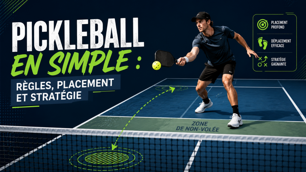 Pickleball en simple : règles, placement et stratégie