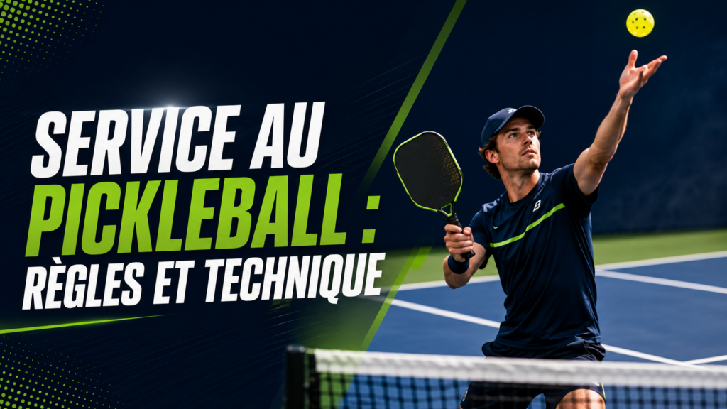 Service au pickleball : règles et technique